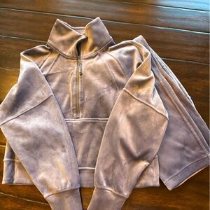 Lululemon purple scuba set